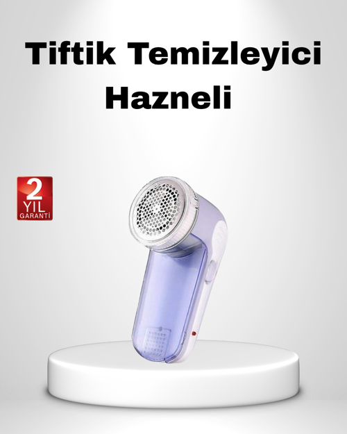 ASTRALTECH USB Şarjlı Tiftik Temizleyici – Kolay Temizlenen Hazne ve Bıçak, Taşınabilir