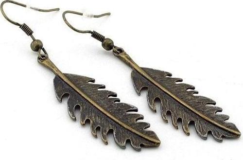 SALLANTILI RETRO YAPRAK KADIN KÜPE E358