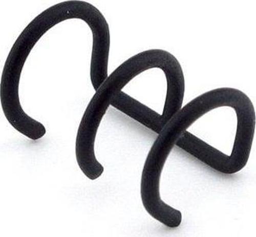 MAT SİYAH RENKLİ EARCUFF KULAK KELEPÇESİ ÜÇLÜ SARMAL EX086