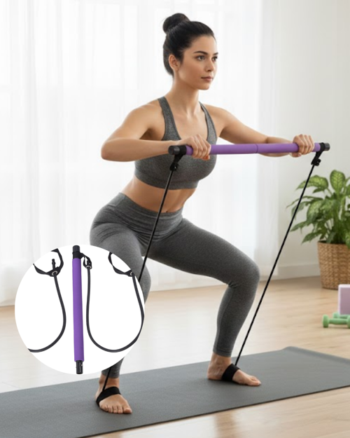 ASTRALTECH Taşınabilir Pilates Bar Ev Sporuna Uygun Hafif ve Dayanıklı Yapı
