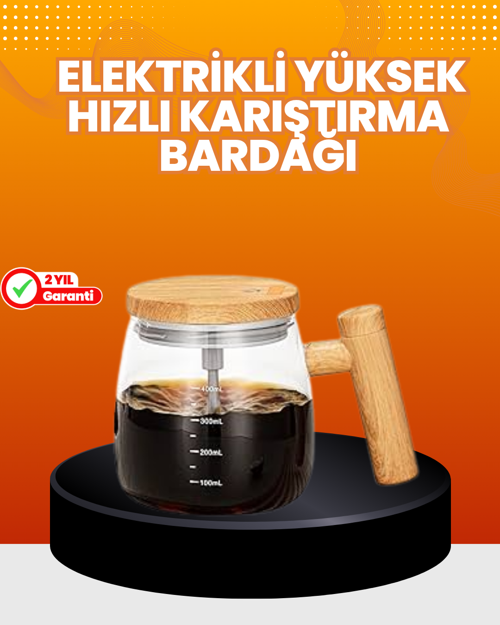 ASTRALTECH Isıtıcılı Manyetik Karıştırıcı Kupa – 400 ml, C Tipi Şarjlı, Akıllı Tasarım