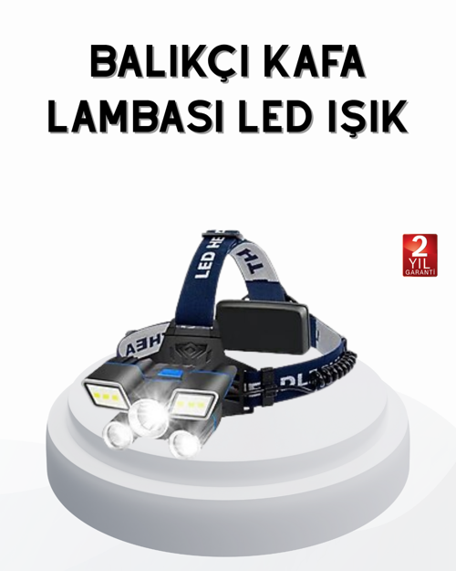 ASTRALTECH Profesyonel Şarjlı LED Far – IPX5 Suya Dayanıklı, 4 Işık Modu, Hareket Sensörlü