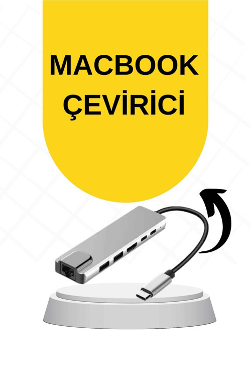 ASTRALTECH Macbook Pro/air Uyumlu USB Type-C 8 In 1 Hub Dönüştürücü Çevirici Çoklayıcı USB Hdmı Micro Sd 8 Girişli