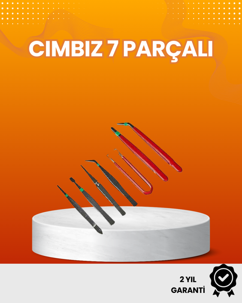 ASTRALTECH 7’li Hassas Uçlu Cımbız Seti Antistatik ESD Kaplamalı Profesyonel