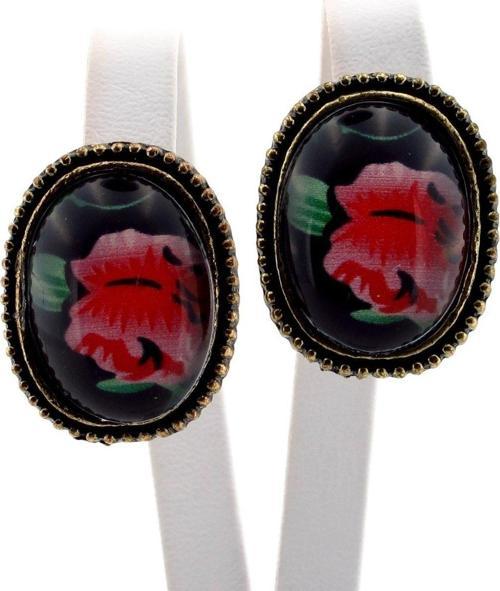 OTANTİK GÜL MOTİFLİ KADIN KÜPE E078