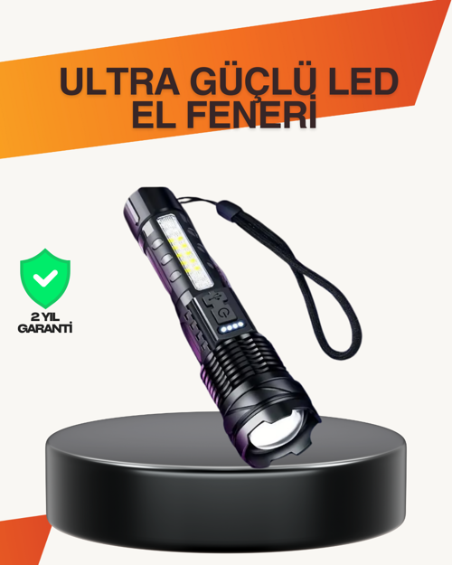 ASTRALTECH Outdoor ve Acil Durum İçin Güçlü LED El Feneri
