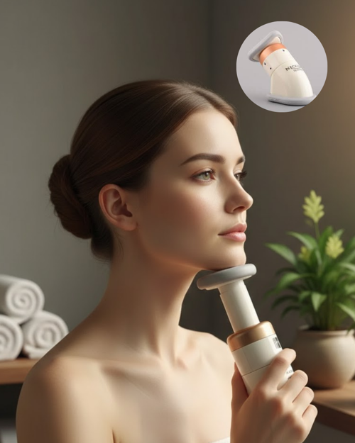 ASTRALTECH Çene ve Boyun Toparlayıcı Egzersiz Masaj Aleti Yaylı Sistemli