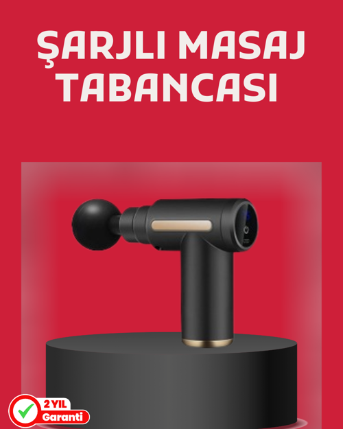 ASTRALTECH Derin Doku Masaj Tabancası 4 Başlık 6 Kademeli Sessiz Güç Şarjlı Kas Gevşetici