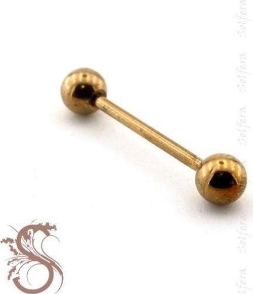 TOP UÇLU VÜCUT PİERCİNG 25 MM GOLD TONE KULAK P356