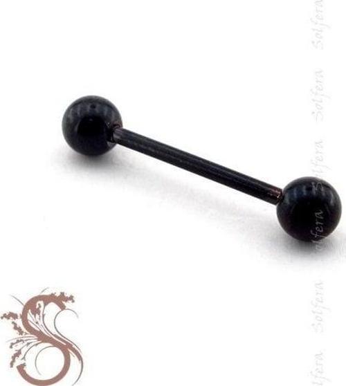 TOP UÇLU VÜCUT PİERCİNG 25 MM SİYAH RENK KULAK P355