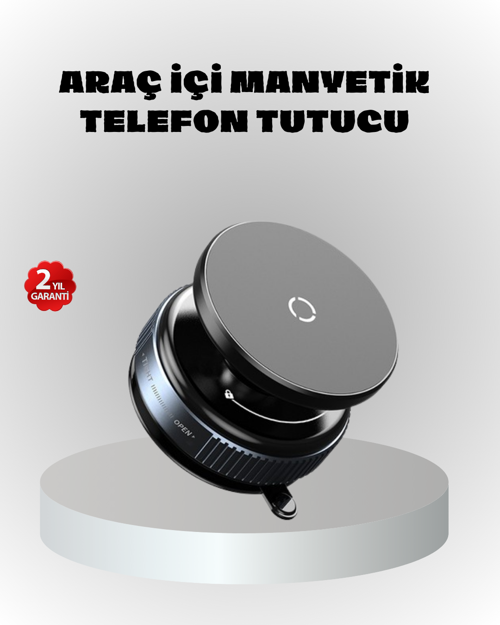 ASTRALTECH Mıknatıslı Araç Telefon Tutucu Vakum Teknolojili 360° Ayarlanabilir