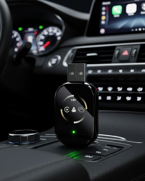 ASTRALTECH Araç İçi Kablosuz CarPlay Android Auto AirPlay Adaptörü