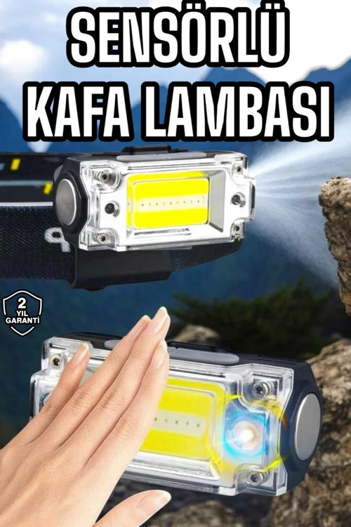 ASTRALTECH Şarjlı Kafa Feneri Suya Dayanıklı Ayarlanabilir Kamp Feneri