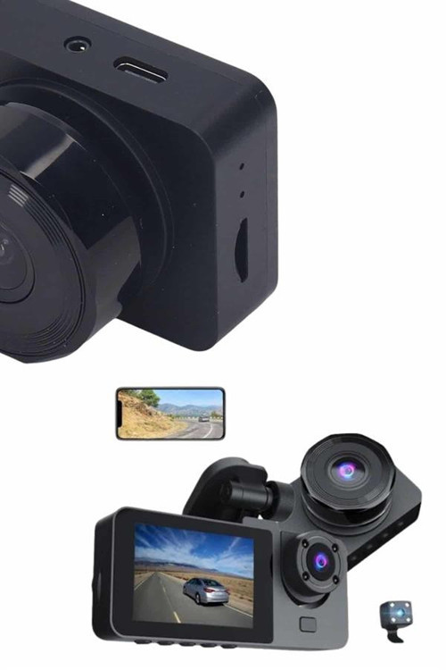 ASTRALTECH DVR Araç İçi Kamera Hareket Algılayabilen 1080P CarPlay Video Kaydedici