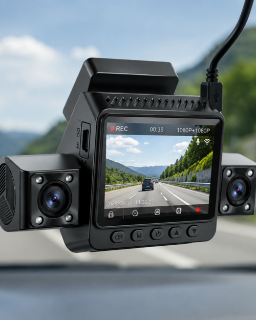 ASTRALTECH 4 Kanallı Araç Kamerası Full HD Gece Görüşlü Geniş Açılı Kayıt Sistemi