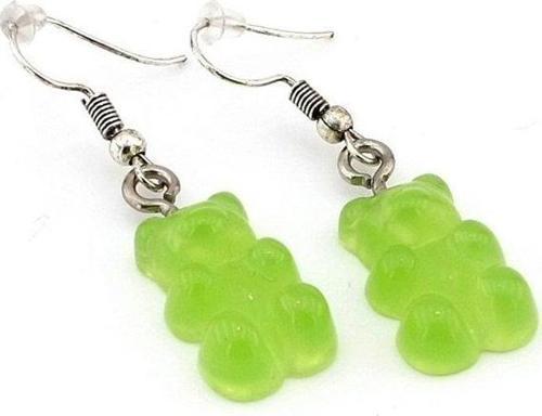 YEŞİL JELİBON AYICIK SALLANTILI KADIN KÜPE EX045