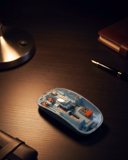 ASTRALTECH 800 1600 DPI Ayarlanabilir Mavi Kablosuz Mouse Pilli