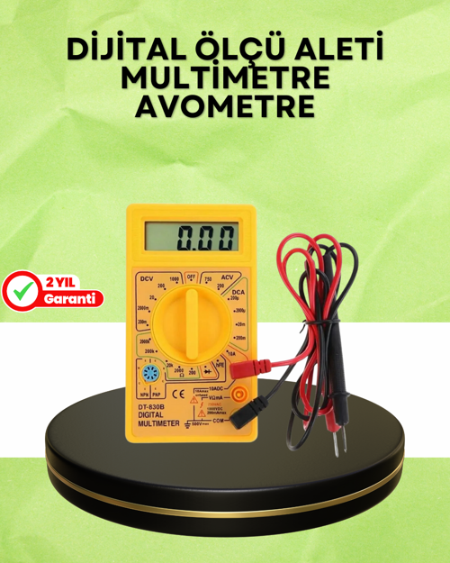 ASTRALTECH Profesyonel Dijital Multimetre Volt Amper Direnç Ölçümü