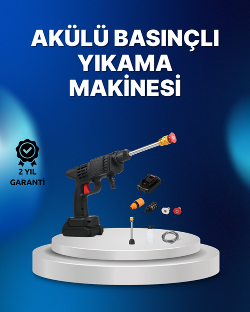 ASTRALTECH Kablosuz Taşınabilir Basınçlı Yıkama Tabancası Köpük Şişeli