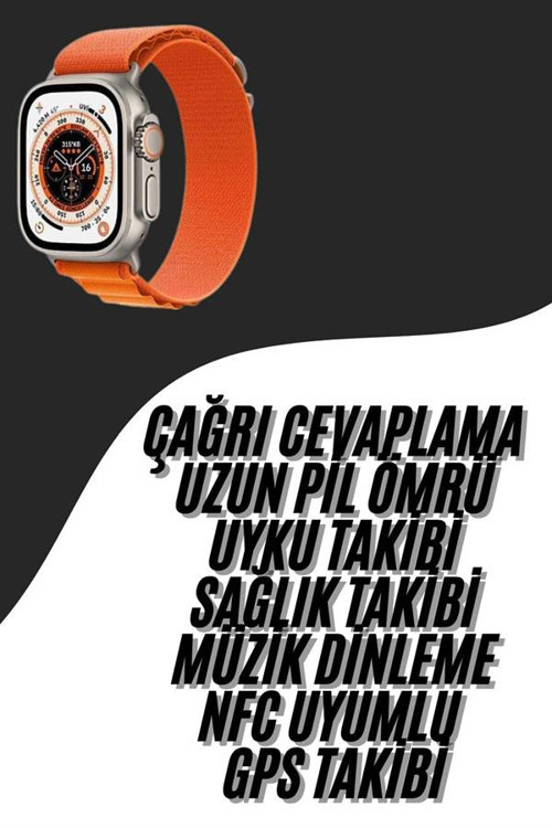 ASTRALTECH Yeni Nesil Akıllı Saat Çok Yönlü Titreşimli 49 MM Android ve İOS Uyumlu