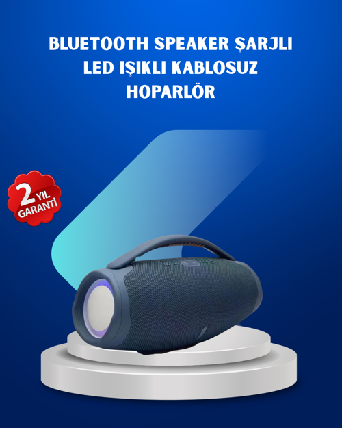 ASTRALTECH IPX5 Su Geçirmez Taşınabilir Bluetooth Hoparlör Renkli Işıklı