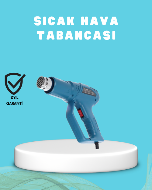 ASTRALTECH 2000W Sıcak Hava Üfleme Tabancası Seramik Rezistanslı Profesyonel