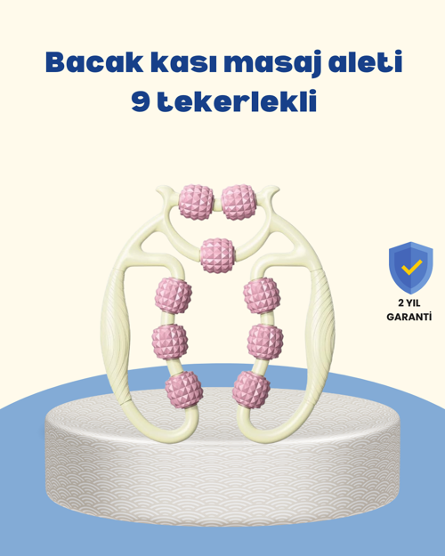 ASTRALTECH Dayanıklı Plastik Kas Masaj Rulosu Selülit Karşıtı