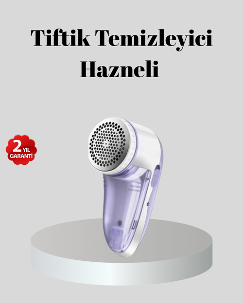 ASTRALTECH Şarjlı Tiftik Temizleyici – Çıkarılabilir Hazneli, Anti-Statik Fırçalı, USB Şarjlı