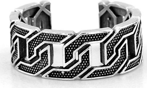 Zincir Halka Desenli  Pirinç Ayarlanabilir Erkek Yüzük RG054