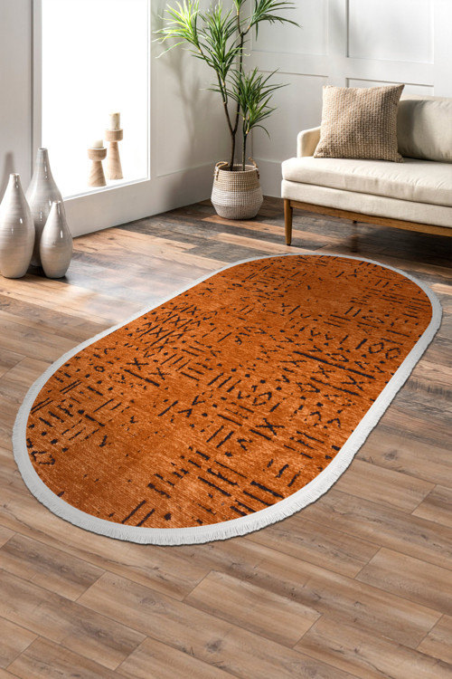 Venüs Oval Halı | Yıkanabilir, Kaymaz Taban, Modern Salon Ve Mutfak Halısı