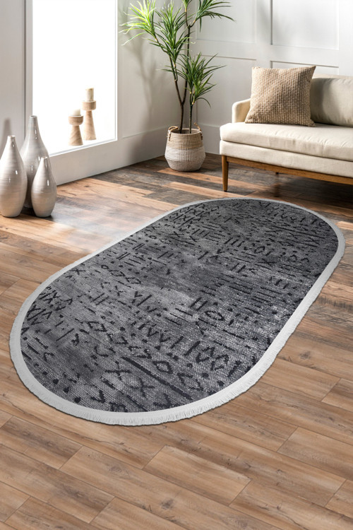 Venüs Oval Halı | Yıkanabilir, Kaymaz Taban, Modern Salon Ve Mutfak Halısı