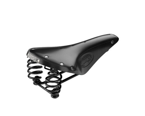 Flayer Siyah Yaylı Deri Bisiklet Selesi 175mm