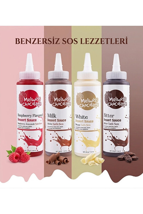 Sos 330 gr Waffle-Krep-Pankek Sosu Karma Set 4 lü