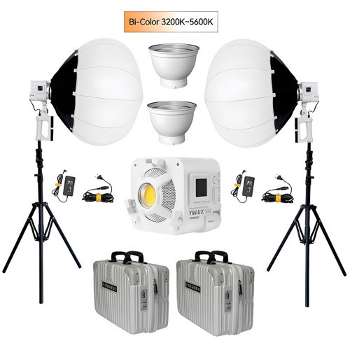 YNLUX100 LED Işık 2'li Lantern Softbox Set (Beyaz Kasa)