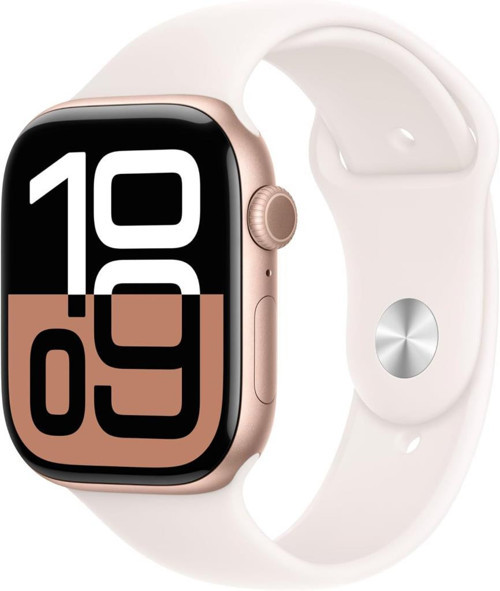 Watch Series 10 GPS + Cellular 42mm Roze Altın Rengi Alüminyum Kasa ve Bulut Pembesi Spor Kordon Akıllı Saat (Appl