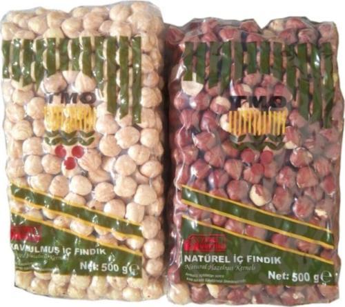 Kavrulmuş Ve Çiğ Iç Fındık 500 gr Vakumlu 2 Paket