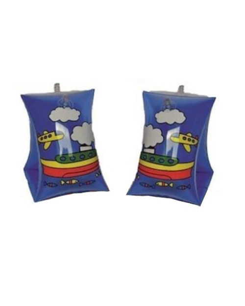 Gemi Desenli Şişme Kolluk Mavi 30x15 cm