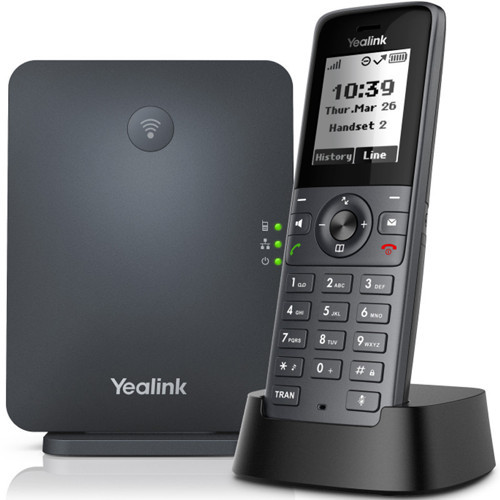 W71P SIP DECT IP Telefon Seti – W70B Baz İstasyonu + W71H Kablosuz El Terminali, HD Ses VoIP Telefon