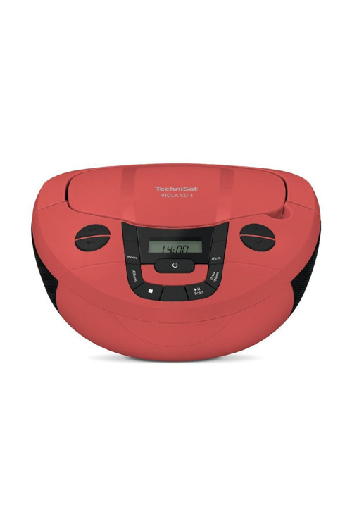 Viola CD-1 KIRMIZI Stereo Müzik Seti | CD Çalar | FM Radyo | Bluetooth | USB MP3 | Taşınabilir Boombox