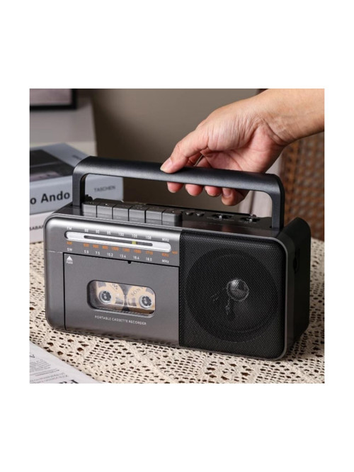PX-680BT Fm Radyo-Usb-Mp3 Player Bluetoothlu Kaset Çalar GRİ