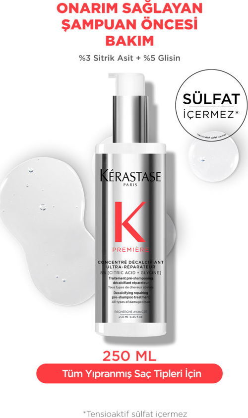 Premiere Concentre Decalcifiant Ultra-Reparateur Onarım Sağlayan Şampuan Öncesi Bakım 250ml