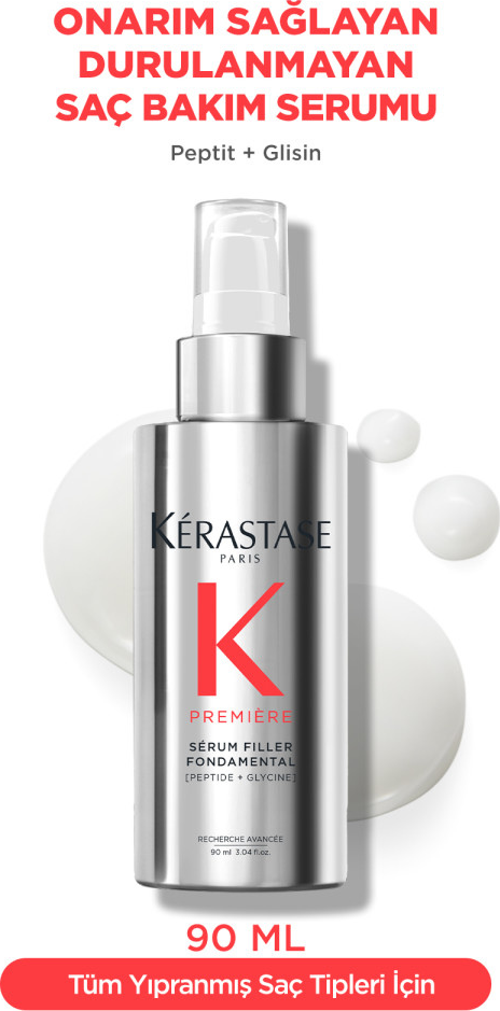 Premiere Serum Filler Fondamental Elektriklenme Karşıtı Onarım Sağlayan Saç Serumu 90ml