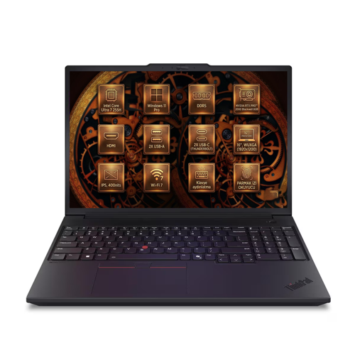 MWS ThinkPad P16V U7 255H 64GB 4TB SSD 8 GB RTX PRO 2000 16" W11P İş İstasyonu 21RS000BTX 006