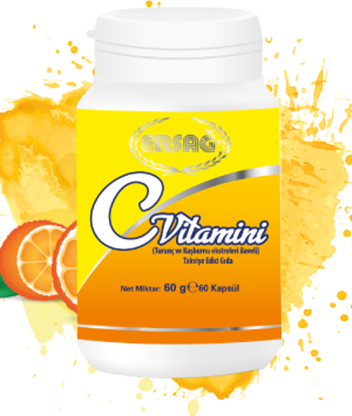 C Vitamini Kapsül  (Turunç ve Kuşburnu Ekstreleri İlaveli )