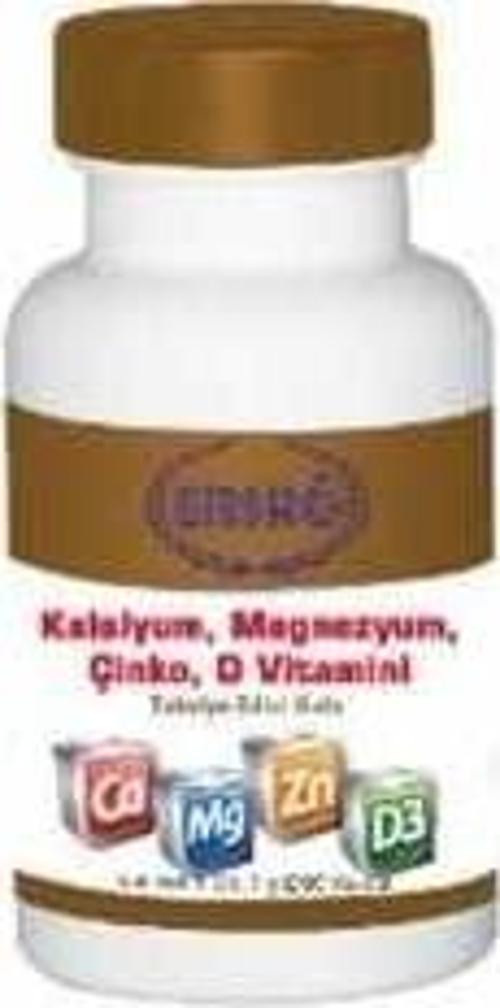 Kalsiyum, Magnezyum, Çinko, D Vitamini Gıda Takviyesi