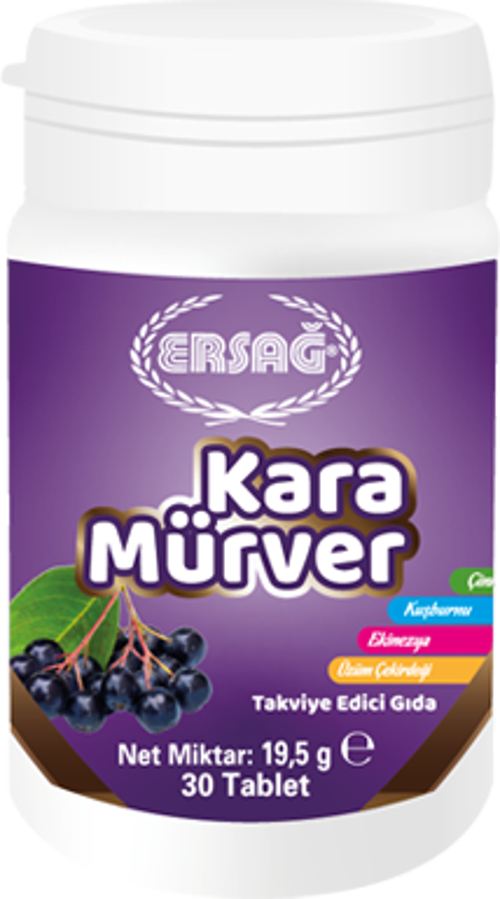 Kara Mürver Gıda Takviyesi (30 Tablet) 19,5 G