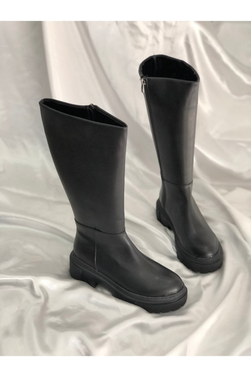 Felıcıa Siyah 4 Cm Günlük Çizme