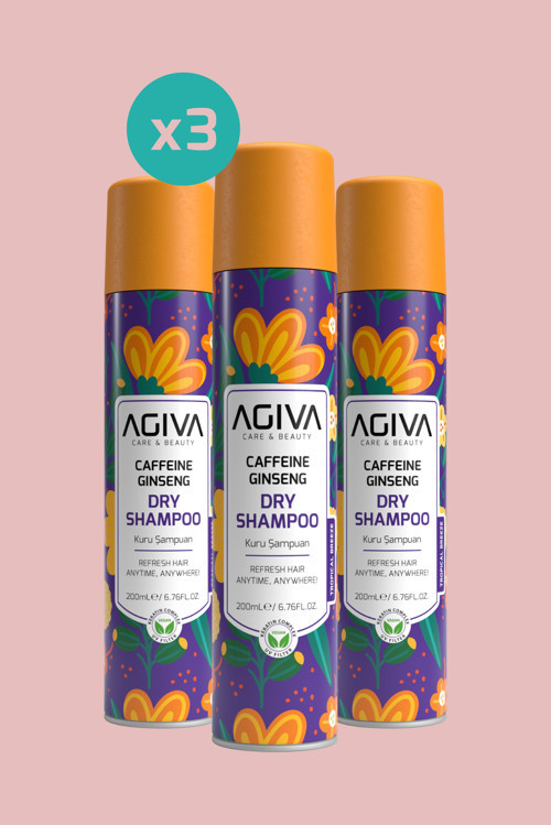 Caffeine Ginseng Pro Care Saç Dökülmesine Karşı Kuru Şampuan-3'lü SET