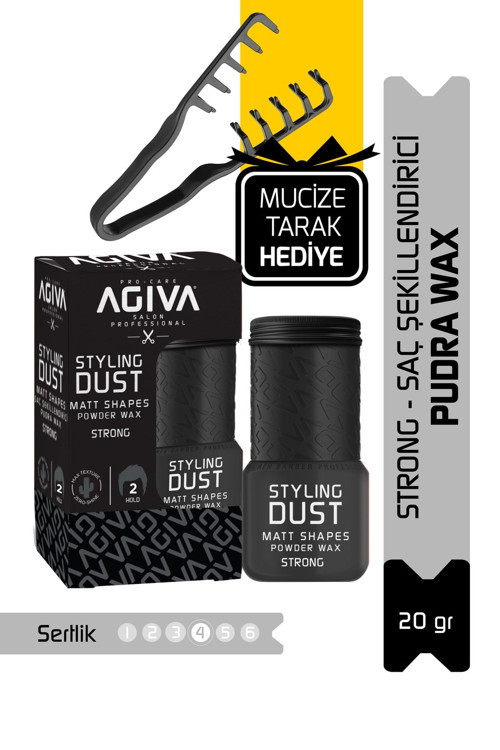 Saç Şekillendirici Pudra Wax Strong-02 Mucize Tarak Hediye