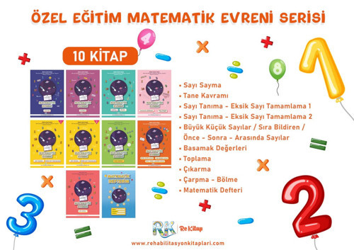 Özel Eğitim Matematik Evreni Seti (9 Kitap + 1 Defter) – Matematiğin Eksiksiz Yol Haritası!